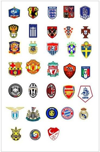 世界各个足球国家队的队标_各国国家足球队标志及名称